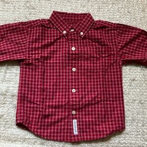 🐻 Covington Size 3T Red Plaid Button down Shirt